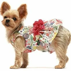 Mia's Pet Supply Apparel Fitwarm Flower Dog Dress For Pet Clothes