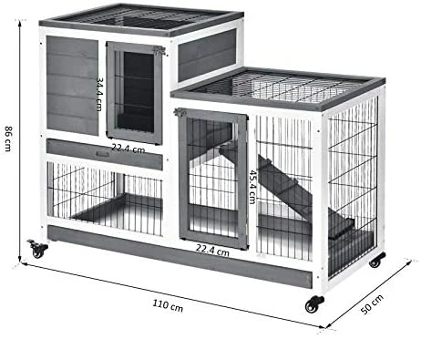 Discount โ Mia's Pet Supply PawHut Wooden Indoor Rabbit Hutch Elevated Cage Habitat Rabbit Houses & Accessories ๐ 7 Mia's Pet Supply PawHut Wooden Indoor Rabbit Hutch Elevated Cage Habitat Rabbit Houses & Accessories
