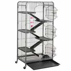 Mia's Pet Supply Rabbit Houses & Accessories Topeakmart 6 Level 52’’ Large Ferret Cage Chinchilla Squirrels Rabbit Small Animal Hutch