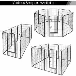 Brand new 👏 Mia's Pet Supply Giantex 24/32/40/48 Inch 🐕 Dog Playpen With Door, 16/8 Panel Pet Playpen ⭐ 16 Mia's Pet Supply Giantex 24/32/40/48 Inch Dog Playpen With Door, 16/8 Panel Pet Playpen