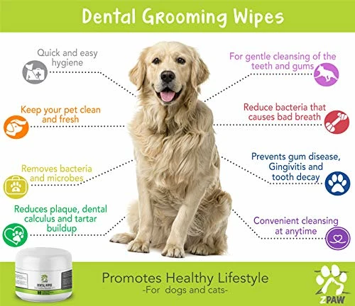 Brand new 😀 Mia's Pet Supply : ZPAW Dental Wipes For 🦮 Dogs And Cats 🤩 2 Mia's Pet Supply : ZPAW Dental Wipes For Dogs And Cats