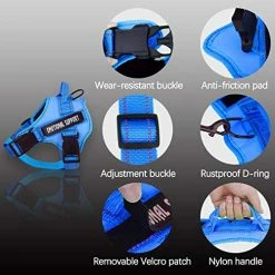 Mia's Pet Supply Leashes And Harness No-Pull Emotional Support Pet Vest Harness, Reflective Breathable And Adjustable