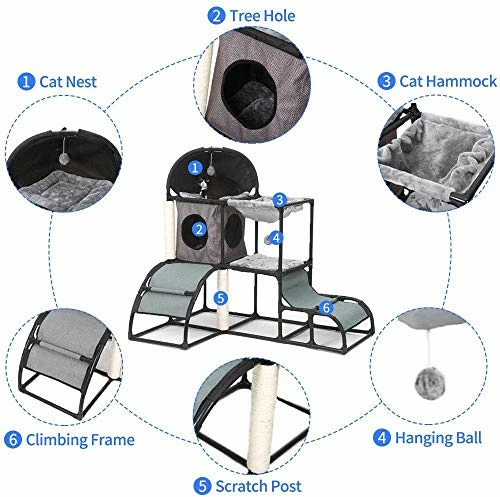 Flash Sale 🎉 Mia's Pet Supply Cat Tree For Large Cats Super Stable Cat Furniture 🌟 11 Mia's Pet Supply Cat Tree For Large Cats Super Stable Cat Furniture