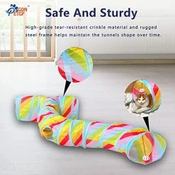 Mia's Pet Supply Cat Toys Cat Tunnel Toy And Cubes Combo, Cat Tunnels For Indoor Cats