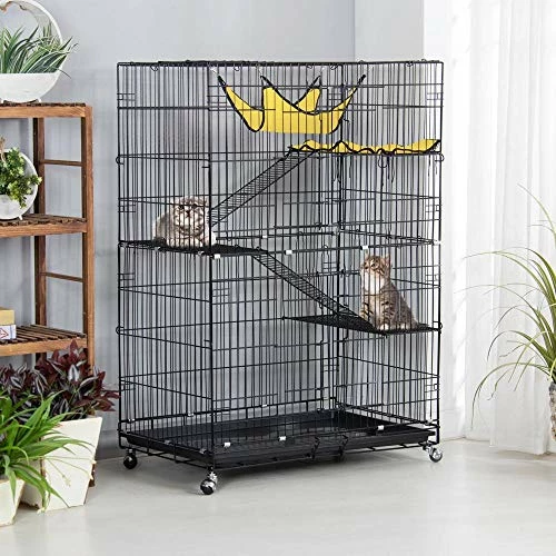Best deal 🥰 Mia's Pet Supply Topeakmart 4-Tier Foldable Kitten Cat Home Cages Rabbit Houses & Accessories 🎁 2 Mia's Pet Supply Topeakmart 4-Tier Foldable Kitten Cat Home Cages Rabbit Houses & Accessories