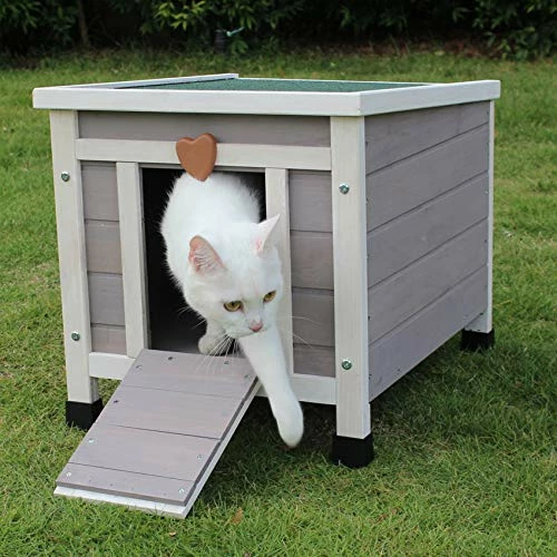 Flash Sale ✔️ Mia's Pet Supply ROCKEVER Small Animal Houses Outdoor, Wooden Rabbit Hutch Elevated With Door, Feral Cat Shelter Grey 👍 1 Mia's Pet Supply ROCKEVER Small Animal Houses Outdoor, Wooden Rabbit Hutch Elevated With Door, Feral Cat Shelter Grey