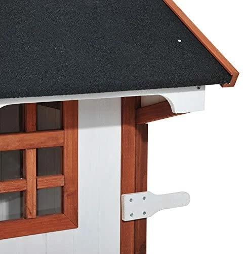 Budget 👍 Mia's Pet Supply Chicken Coop Cages PawHut 43" Raised Portable Backyard Wooden Cottage Chicken Coop 🎁 7 Mia's Pet Supply Chicken Coop Cages PawHut 43" Raised Portable Backyard Wooden Cottage Chicken Coop