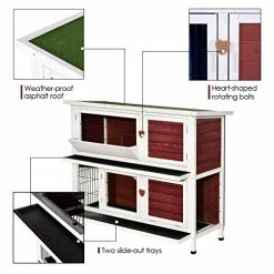 Cheap ๐ Mia's Pet Supply Lovupet 2 Story Outdoor Wooden Rabbit Hutch Chicken Coop โญ 20 Mia's Pet Supply Lovupet 2 Story Outdoor Wooden Rabbit Hutch Chicken Coop