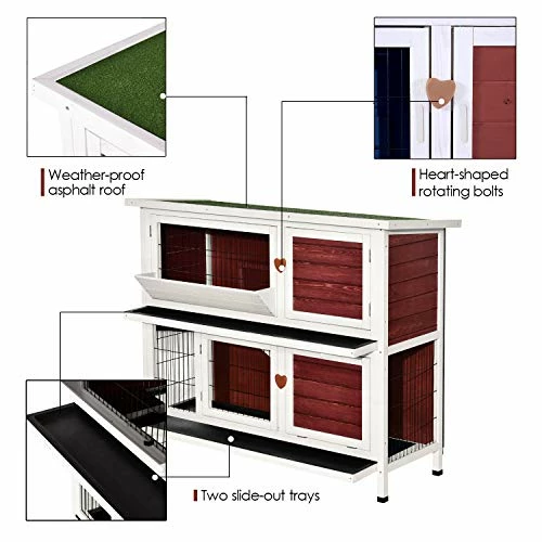 Cheap ๐ Mia's Pet Supply Lovupet 2 Story Outdoor Wooden Rabbit Hutch Chicken Coop โญ 7 Mia's Pet Supply Lovupet 2 Story Outdoor Wooden Rabbit Hutch Chicken Coop