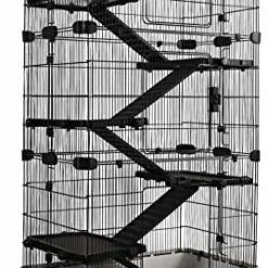 Mia's Pet Supply Rabbit Houses & Accessories PawHut 6-Tier Tall Rabbit Cage For Hamsters, Chinchillas, & Gerbils