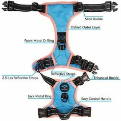 Mia's Pet Supply Leashes And Harness PHOEPET 2019 Upgraded No Pull Dog Harness, 3M Reflective Adjustable Vest