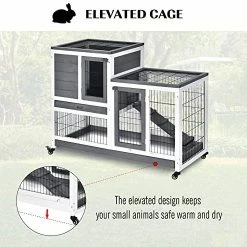 Discount โ Mia's Pet Supply PawHut Wooden Indoor Rabbit Hutch Elevated Cage Habitat Rabbit Houses & Accessories ๐ 12 Mia's Pet Supply PawHut Wooden Indoor Rabbit Hutch Elevated Cage Habitat Rabbit Houses & Accessories