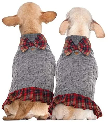 Brand new 😍 Mia's Pet Supply Kuoser 🐶 Dog Sweater, 🐶 Dog British Style Sweater 👗 Dress Warm 🐶 Dog Sweaters Apparel 😍 7 Mia's Pet Supply Kuoser Dog Sweater, Dog British Style Sweater Dress Warm Dog Sweaters Apparel