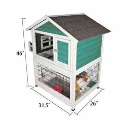 Mia's Pet Supply Petsfit Bunny Cage, Outdoor Rabbit Hutch Rabbit Houses & Accessories
