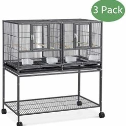 Hot Sale ๐ Mia's Pet Supply Aviary & Perches YAHEETECH 41.5" Stackable Divided Breeder Breeding Parakeet Bird Cage โ 16 Mia's Pet Supply Aviary & Perches YAHEETECH 41.5