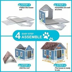 Mia's Pet Supply PETYELLA Cat Houses For Outdoor Cats - Heated Cat Bed