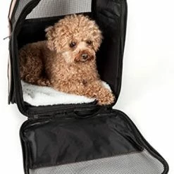 Mia's Pet Supply PET LIFE Wheeled Collapsible Breathable Airline Approved Travel Pet Dog Carrier