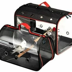 Mia's Pet Supply Colorday Lightweight Bird Carrier, Bird Travel Cage Aviary & Perches
