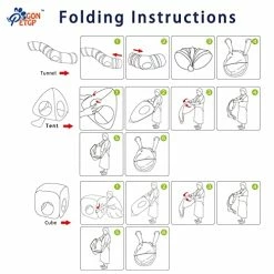 Mia's Pet Supply Cat Toys Cat Tunnel Toy And Cubes Combo, Cat Tunnels For Indoor Cats