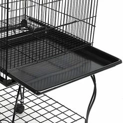 Mia's Pet Supply Aviary & Perches Yaheetech 55-inch Rolling Standing Triple Roof Top Medium Parrot Cage