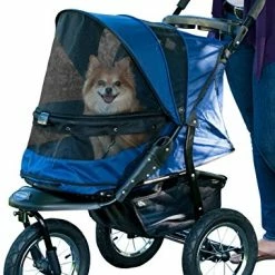 Mia's Pet Supply Travel Pet Gear No-Zip Jogger Pet Stroller For Cats/Dogs,