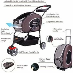Hot Sale ๐ Mia's Pet Supply Travel : Ibiyaya 5 In 1 Pet Carrier + ๐ Backpack + Car Seat + Pet Carrier Stroller + Carriers With Wheels For ๐ฆฎ Dogs And Cats All In ONE (Brown) : Pet Supplies ๐ 15 Mia's Pet Supply Travel : Ibiyaya 5 In 1 Pet Carrier + Backpack + Car Seat + Pet Carrier Stroller + Carriers With Wheels For Dogs And Cats All In ONE (Brown) : Pet Supplies