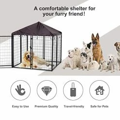 Deals ๐คฉ Mia's Pet Supply PawHut Lockable ๐ Dog House Kennel With Water-Resistant Roof For Small And Medium Sized Pets, 4.6' X 4.6' X 5' ๐ 12 Mia's Pet Supply PawHut Lockable Dog House Kennel With Water-Resistant Roof For Small And Medium Sized Pets, 4.6' X 4.6' X 5'