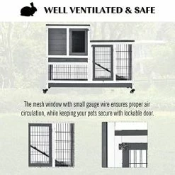 Discount โ Mia's Pet Supply PawHut Wooden Indoor Rabbit Hutch Elevated Cage Habitat Rabbit Houses & Accessories ๐ 11 Mia's Pet Supply PawHut Wooden Indoor Rabbit Hutch Elevated Cage Habitat Rabbit Houses & Accessories