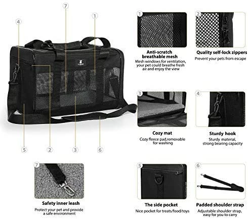 Best Pirce 🎉 Mia's Pet Supply X-ZONE PET Airline Approved Soft-Sided Pet Travel Carrier For 🐶 Dogs And Cats, 🛒 4 Mia's Pet Supply X-ZONE PET Airline Approved Soft-Sided Pet Travel Carrier For Dogs And Cats,
