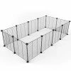 Mia's Pet Supply : Tespo Pet Playpen, Small Animal Cage Indoor Portable Metal Wire Yd Fence