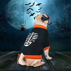 Mia's Pet Supply Apparel 5 Pcs Fall Halloween Dog Shirt Halloween