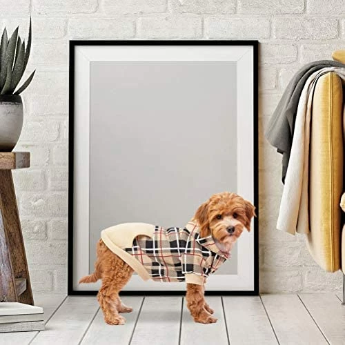 Cheap 🤩 Mia's Pet Supply EXPAWLORER Plaid 🐕 Dog Hoodie 😍 7 Mia's Pet Supply EXPAWLORER Plaid Dog Hoodie
