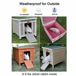 Flash Sale ✔️ Mia's Pet Supply ROCKEVER Small Animal Houses Outdoor, Wooden Rabbit Hutch Elevated With Door, Feral Cat Shelter Grey 👍 20 Mia's Pet Supply ROCKEVER Small Animal Houses Outdoor, Wooden Rabbit Hutch Elevated With Door, Feral Cat Shelter Grey