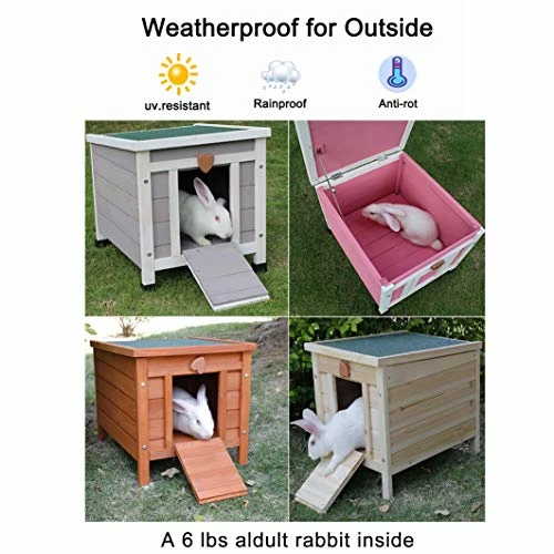Flash Sale ✔️ Mia's Pet Supply ROCKEVER Small Animal Houses Outdoor, Wooden Rabbit Hutch Elevated With Door, Feral Cat Shelter Grey 👍 8 Mia's Pet Supply ROCKEVER Small Animal Houses Outdoor, Wooden Rabbit Hutch Elevated With Door, Feral Cat Shelter Grey