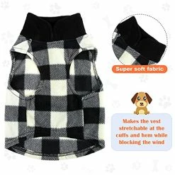 Promo 🌟 Mia's Pet Supply Vest 🦮 Dog Sweater Set Of 4 Buffalo Plaid 🦮 Dog Pullover Apparel 😉 17 Mia's Pet Supply Vest Dog Sweater Set Of 4 Buffalo Plaid Dog Pullover Apparel