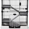 Mia's Pet Supply PawHut 32" L 4-Level Indoor Small Animal Rabbit Cage Rabbit Houses & Accessories