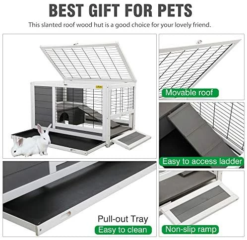 Wholesale ❤️ Mia's Pet Supply COZIWOW Indoor Outdoor Rabbit Hutch 🥰 9 Mia's Pet Supply COZIWOW Indoor Outdoor Rabbit Hutch