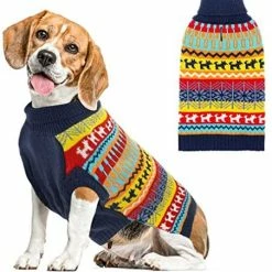 Coupon ๐ Mia's Pet Supply ๐ฆฎ Dog Sweater - Winter ๐งฅ Coat Apparel Clothes With Colorful Stripes โญ 19 Mia's Pet Supply Dog Sweater - Winter Coat Apparel Clothes With Colorful Stripes