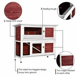 Cheap ๐ Mia's Pet Supply Lovupet 2 Story Outdoor Wooden Rabbit Hutch Chicken Coop โญ 19 Mia's Pet Supply Lovupet 2 Story Outdoor Wooden Rabbit Hutch Chicken Coop