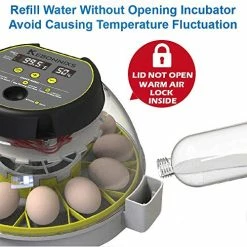 Mia's Pet Supply Chicken Coop Cages KEBONNIXS 12 Egg Incubator, Egg Candler