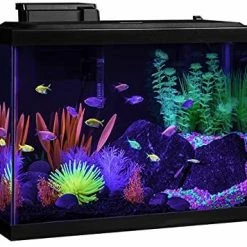 Mia's Pet Supply GloFish 20 Gallon Aquarium Kit With LED Lights, Decor Heater And Filter Fish Products