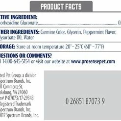 Mia's Pet Supply Pro-Sense P-87073 Plus Peppermint Flavor Dental Solutions Wipes, 90 Count Hygiene