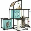 Mia's Pet Supply Kitty City Claw Mega Kit Cat Furniture, Cat Feeding Collection