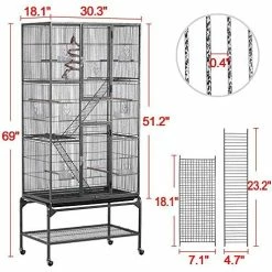 Cheapest ๐ฅ Mia's Pet Supply YAHEETECH 69-Inch Extra Large Bird Cage Aviary & Perches ๐งจ 12 Mia's Pet Supply YAHEETECH 69-Inch Extra Large Bird Cage Aviary & Perches