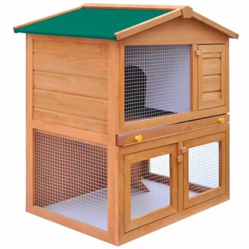 Wholesale 👍 Mia's Pet Supply VidaXL Outdoor Rabbit Hutch 3 Doors Rabbit Houses & Accessories ⌛ 3 Mia's Pet Supply VidaXL Outdoor Rabbit Hutch 3 Doors Rabbit Houses & Accessories