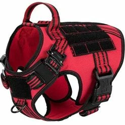 Mia's Pet Supply ICEFANG Tactical Dog Harness With 2X Metal Buckle, Leashes And Harness