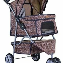 Mia's Pet Supply New BestPet 3 Wheels Pet Dog Cat Stroller W/RainCover Travel