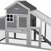 Mia's Pet Supply Aivituvin Chicken Coop 65" Wooden Hen House With Large Nesting Box Chicken Coop Cages
