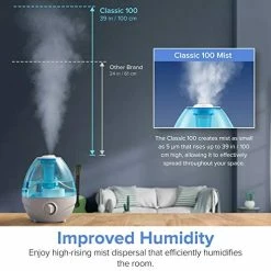 Mia's Pet Supply LEVOIT Humidifiers For Bedroom, 2.4L Ultrasonic Cool Mist Humidifier
