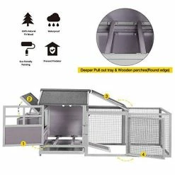 Mia's Pet Supply Chicken Coop Cages Chicken Coop Large Hen House Poultry Cage With Run